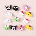 Silicone 3D Focal Beads Sanrio Avatar Smiling Faces Mixed Set 20pcs 4