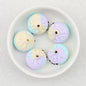 Colorful 3D Glittered Silicone Steamed Stuffed Bun Focal Beads 20pcs 9