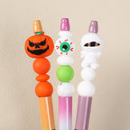 Silicone 3D Focal Beads Halloween Pumpkin Ghost Haunted House 20pcs 10