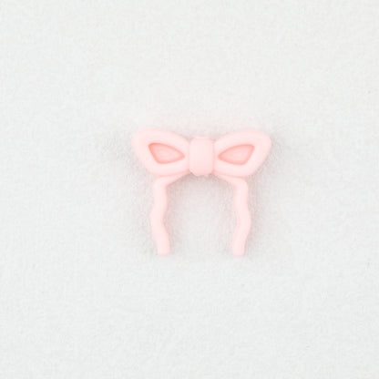 Colorful Bow Silicone Focal Beads with Hole 20 pcs 6