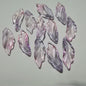 Czech Glass Beads Seaweed Leaf 14x37mm Translucent Green Blue Jasper 100pcs 19