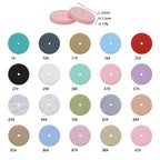 25mm Silicone Beads Flat Coin Spacer Pastel Mix 50pcs 5