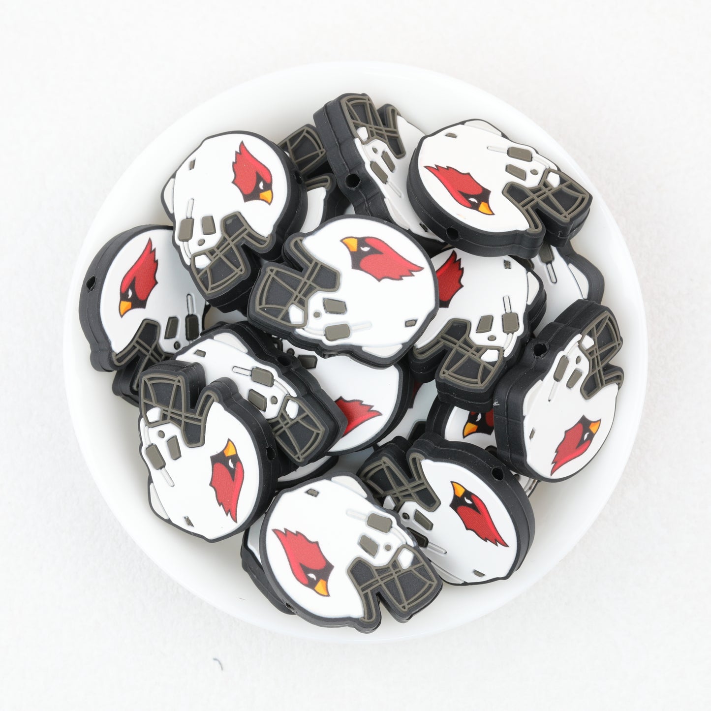 NFL Teams Silicone Focal Beads Football Helmet Design 20pcs 7