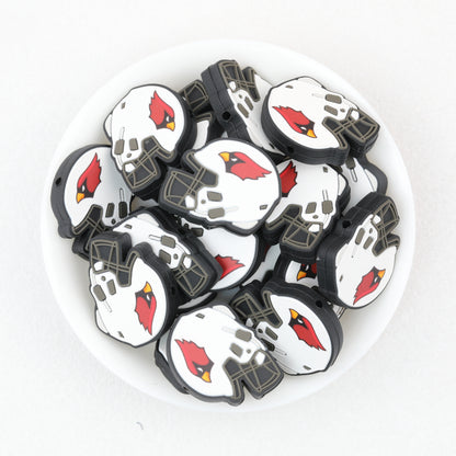 NFL Teams Silicone Focal Beads Football Helmet Design 20pcs 7