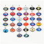 Silicone 3D NFL Focal Beads  20 pcs 3
