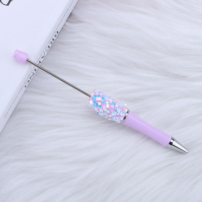 Star Sequin Creative Beadable Pen Plastic 20