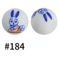 Silicone Focal Beads Easter Bunny Egg Chicken Round 20pcs 9