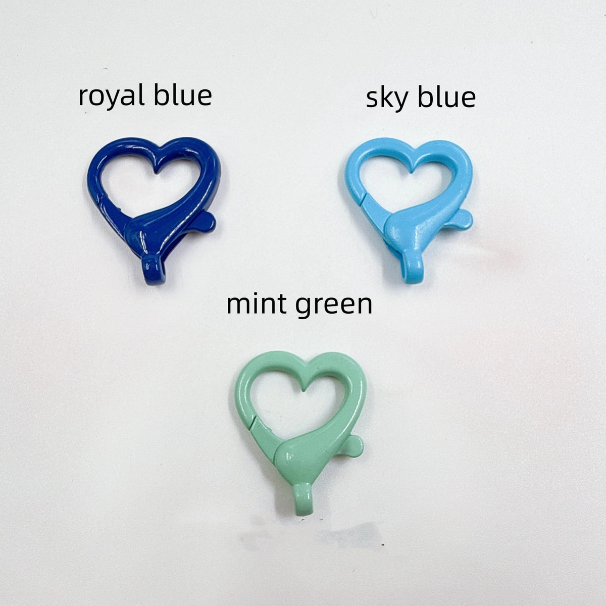 Spray Painted Alloy Heart Connector Clasps Metal Hardware 10pcs 7