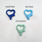 Spray Painted Alloy Heart Connector Clasps Metal Hardware 10pcs 7