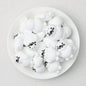 Silicone 3D Seal Focal Beads White and Gray 20pcs 2