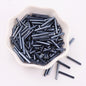 Electroplated Bugle Glass Beads 15mm Metallic Mixed Colors 70pcs 12