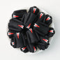 Father's Day Suit 3D Silicone Focal Beads Black Red Tie 20pcs