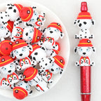 3D Paw Patrol Marshall Silicone Focal Beads 20Pcs 