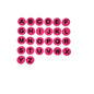 15mm Silicone Letter Beads Flat 7 Color Alphabet Mix A-Z 26pcs 8
