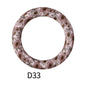 65mm Printed Silicone Beads Round Rings Floral Animal Spots Prints 39