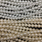 Pearl Glass Beads 2-18mm Creamy White Imitation Pearl 2
