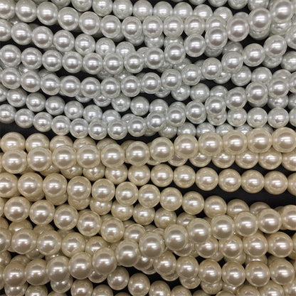 Pearl Glass Beads 2-18mm Creamy White Imitation Pearl 2