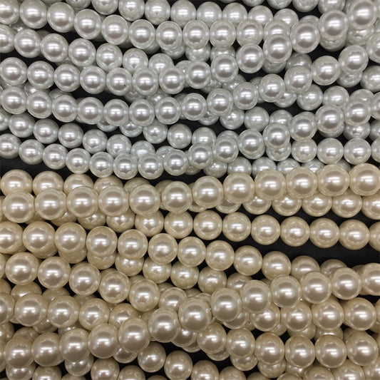 Pearl Glass Beads 2-18mm Creamy White Imitation Pearl 2