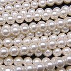 Pearl Glass Beads 2-18mm Creamy White Imitation Pearl