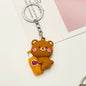 Cartoon Animal Keychain Soft PVC Soda Bottle Design 7