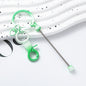 Beadable Gradient Color DIY Metal Keychain