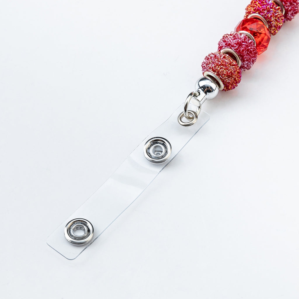 Beadable Badge Bar Reels With Glitter