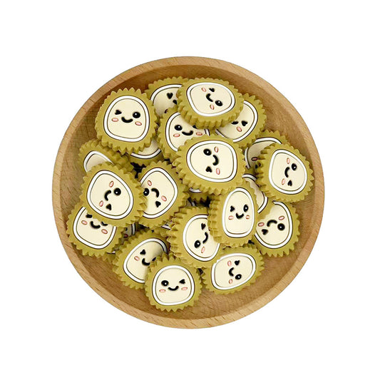 Silicone Focal Beads Durian Winking Face Soft Spikes 20pcs 2