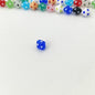 Lampwork Glass Beads Rhombus 12mm Jelly Color Polka Dot 8pcs 15