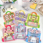 Zip Lock Bags Plastic Graffiti Bunny Bear Window 16x17cm 10pcs