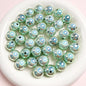 Laser Round Acrylic Beads 16mm Iridescent Glossy Colors 10pcs 8