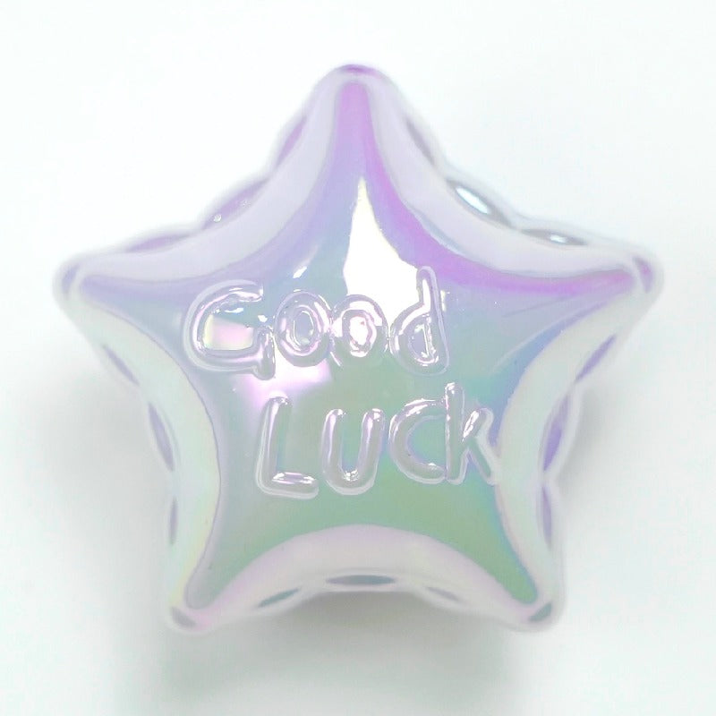 UV Finish Jelly Five-Pointed Star Acrylic Beads 25x16mm 50pcs 9