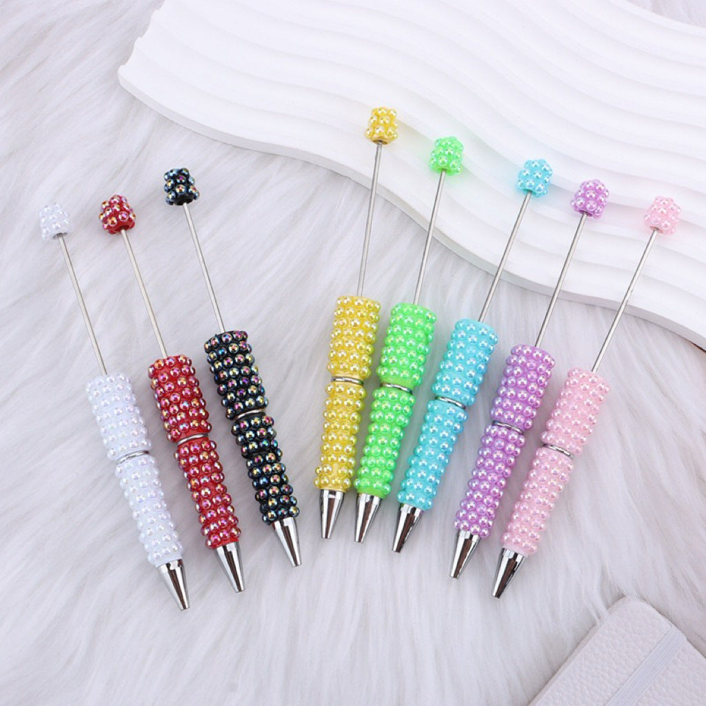 Creative DIY Full Coverage Pearl Rhinestones Beadable Pen 3