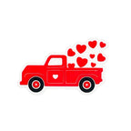 Silicone Focal Beads Heart Car With Hearts Design 20pcs