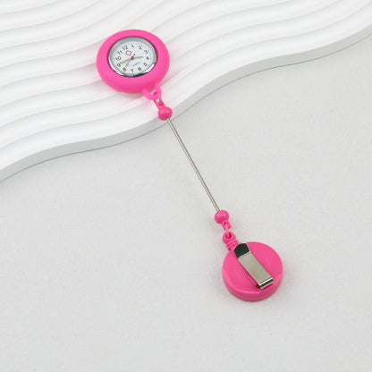 Beadable Pocket Watch Glow In The Dark Silicone Case Easy Pull Buckle