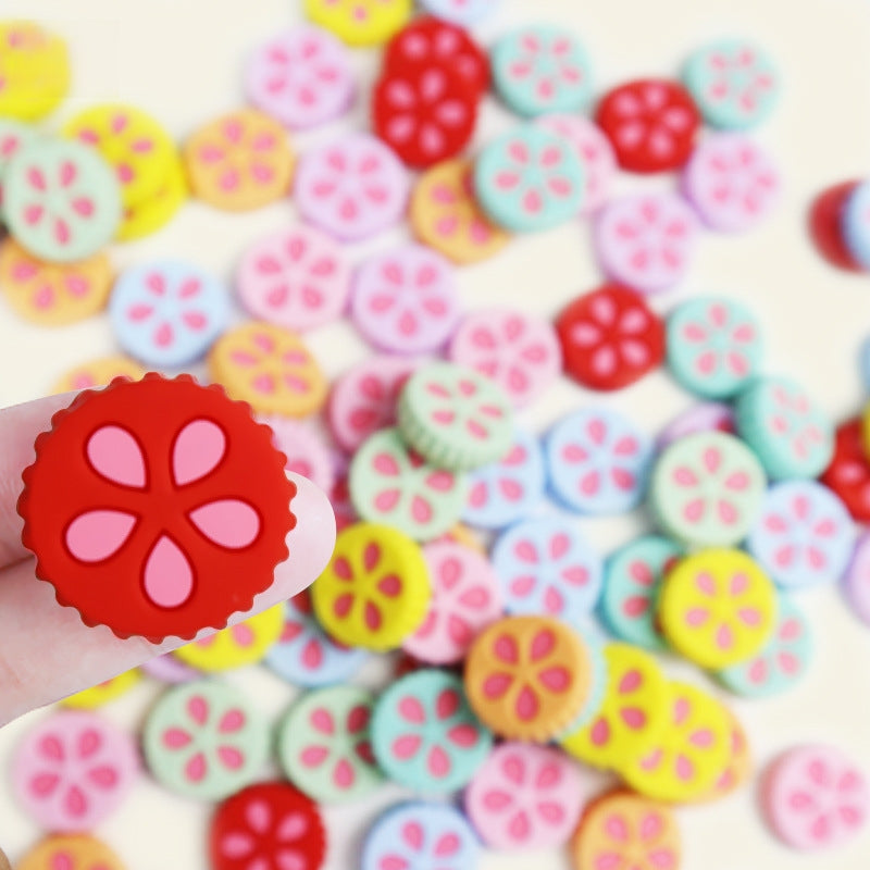 Silicone Focal Beads Petal Cookies Floral Cut Out Design 20pcs 4
