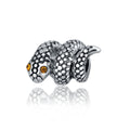 Sinuous Snake Metal Beads 15mm 3D Scaly Detailed 20pcs 5