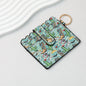 PU Card Holder Keychain Multi Patterned - E6