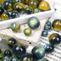 Monet Style Round Resin Beads 10mm with 2.1mm Hole 100pcs 7