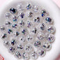 Sparkling Round Acrylic Beads 16mm Crackled Glass Effect 10pcs 7