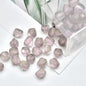 Resin Octagonal Faceted Candy Heart Beads 10mm Sparkling 100pcs 14