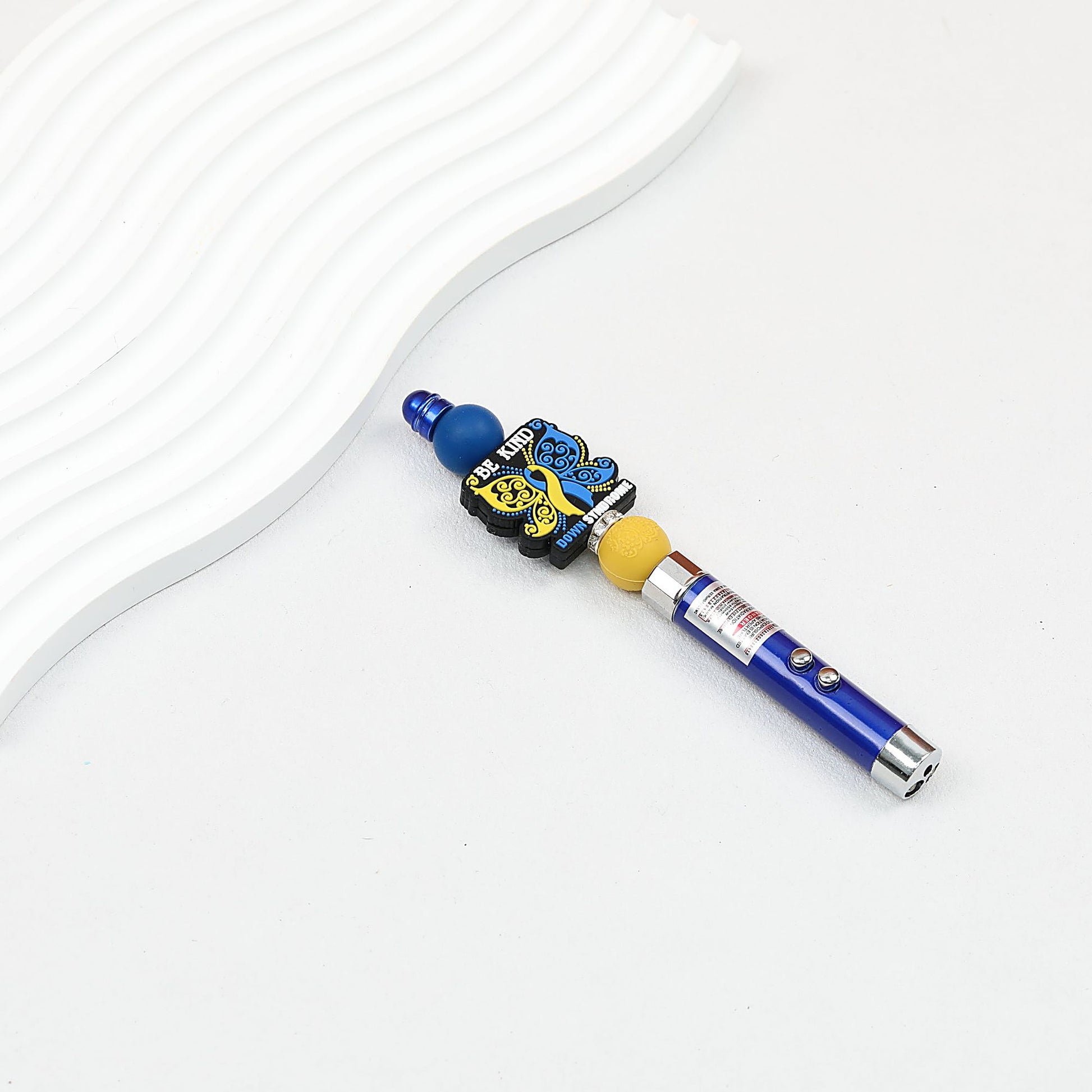 Beadable LED Flashlight Aluminum Alloy Laser Infrared Banknote Verification