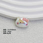 Glossy Plating Tiny Cute HK Kitten Resin Beads 10pcs 6