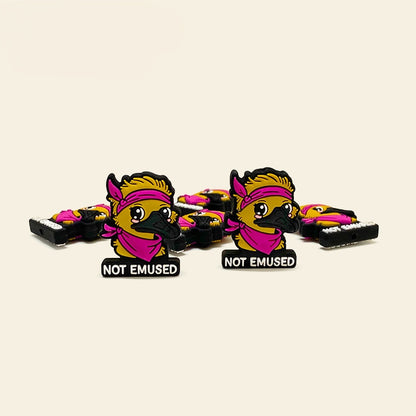 Silicone Focal Beads Clown Duck Pink Bandana Not Emused Text 20pcs