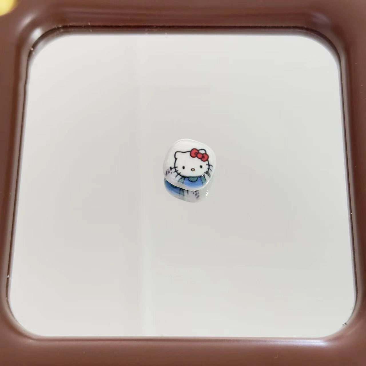 Cartoon Hello KT Acrylic Square Beads 14mm Colorful Glossy 10pcs 9