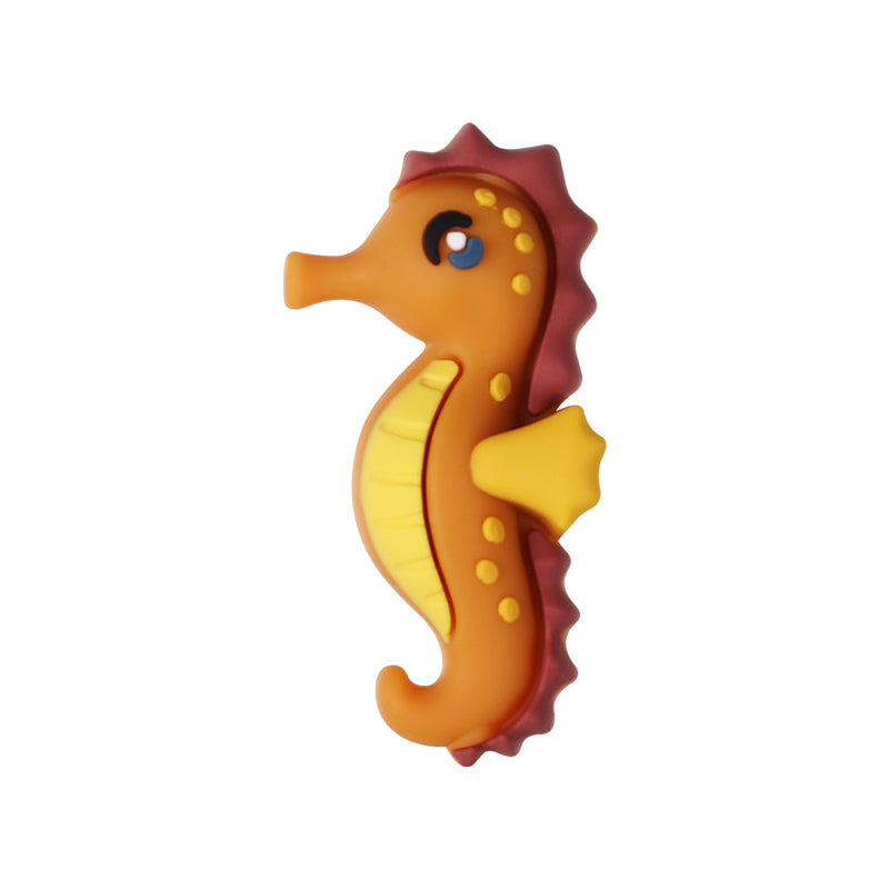 Silicone 3D Focal Beads Marine Animals Starfish and Seahorse Detailed Shapes 20pcs 11