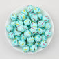15mm Colorful Polka Dot Print Round Silicone Beads  50pcs 3