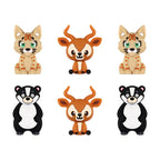3D Wild Animal Silicone Focal Beads 20pcs 8