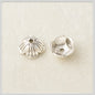 Alloy Five-Petal Bead Caps 12mm Chubby Bright Silver 100pcs 3