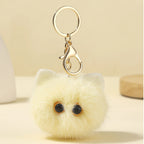 Plush Cat Keychain Faux Fur Soft 13cm 2pcs Set 6