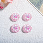 20mm Round Dopamine Color Cookie Style Acrylic Beads 20pcs 4